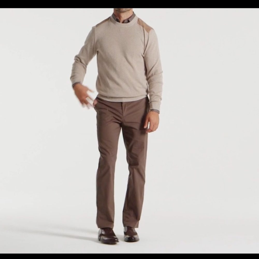 Tasso Elba Men's Espresso Brown Signature Chinos 32X32